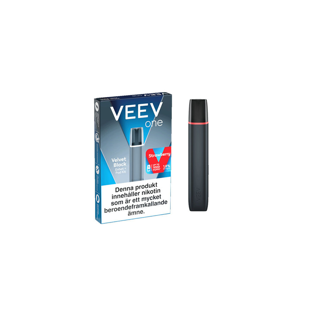 VEEV One Velvet Black Device + 2 Strawberry Pods VEEV One Velvet Black Device + 2 Strawberry Pods